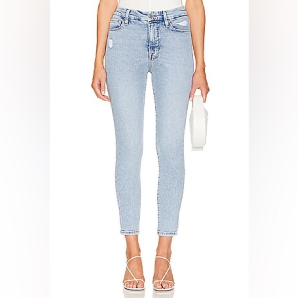 NWT Good American Good Waist crop skinny jeans